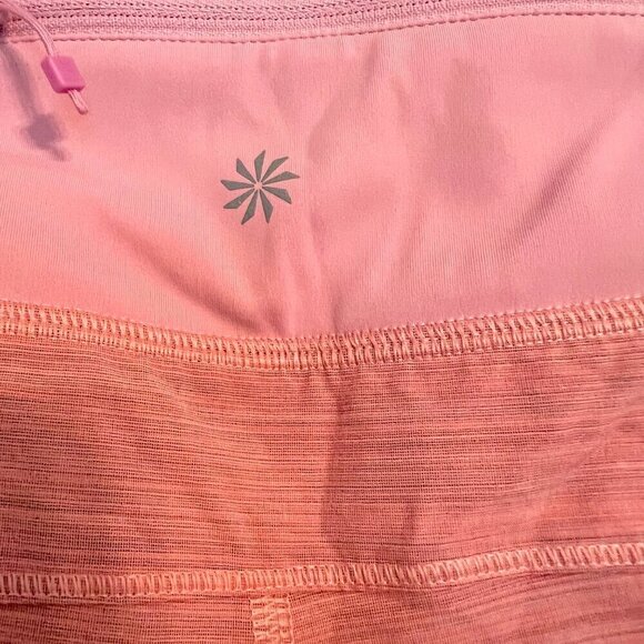 🏷️ NWT Athleta Women's Run With It Textured 3.5" Shorts Begonia Pink Size 1X - Picture 8 of 8